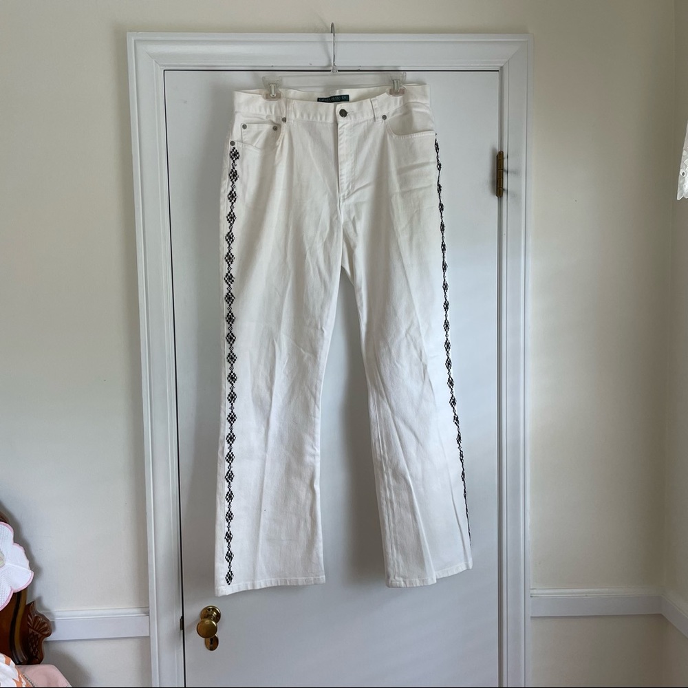 Womens Ralph Lauren jeans with beaded detail